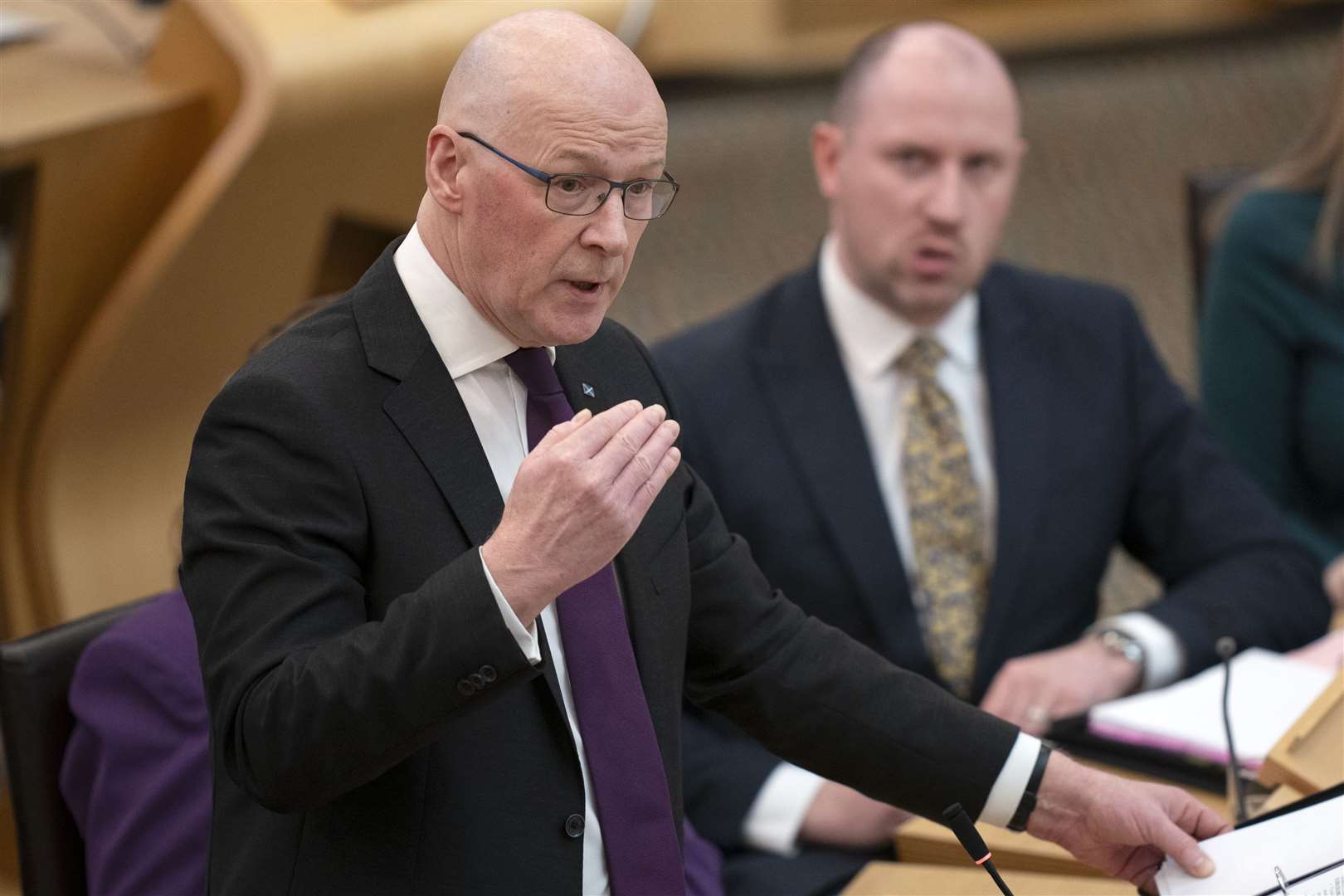 John Swinney paid tribute to Ms McKelvie on Wednesday (Jane Barlow/PA)