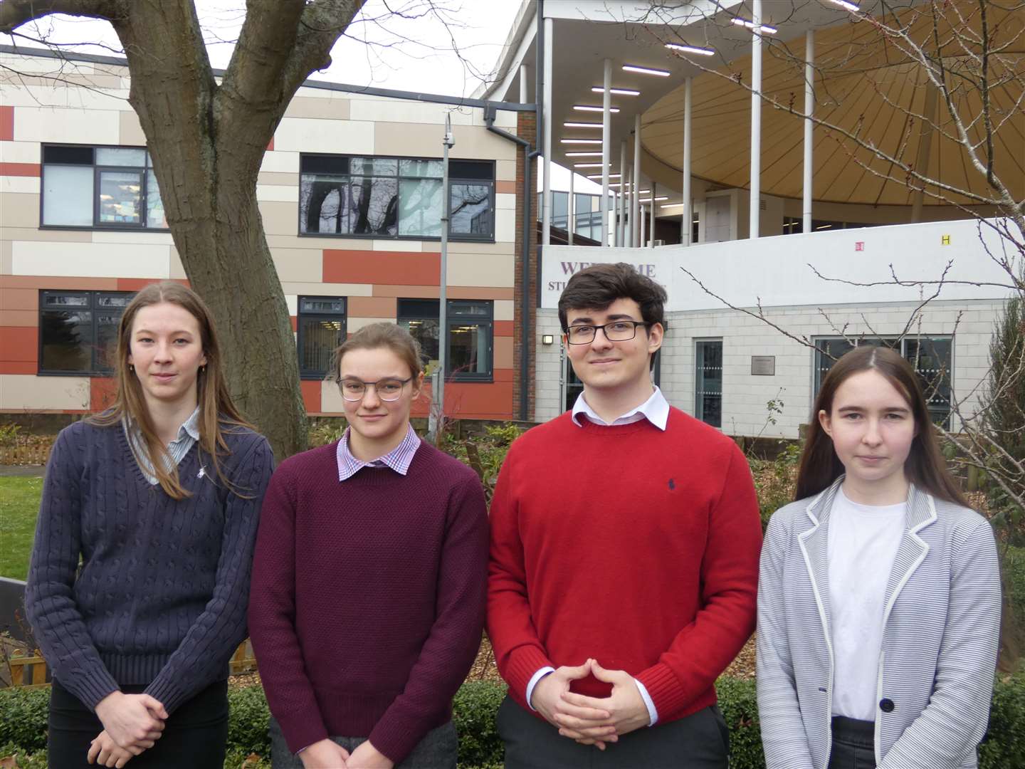 From left to right: Georgia Humphreys, Abbie Holland, Quin Humphrey and Maisie Dixon (62569463)