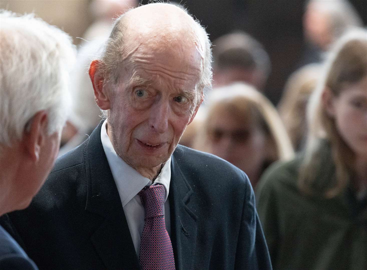 Duke of Kent arrives at Newbury Spring Festival
