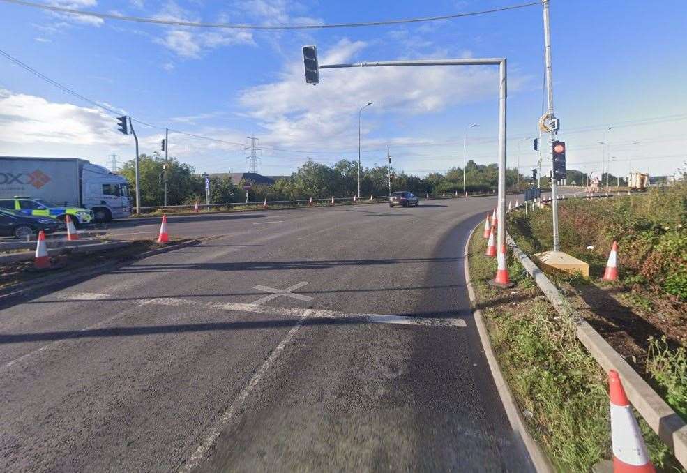 View of the problematic junction, currently undergoing major roadworks. Credit: Google Maps