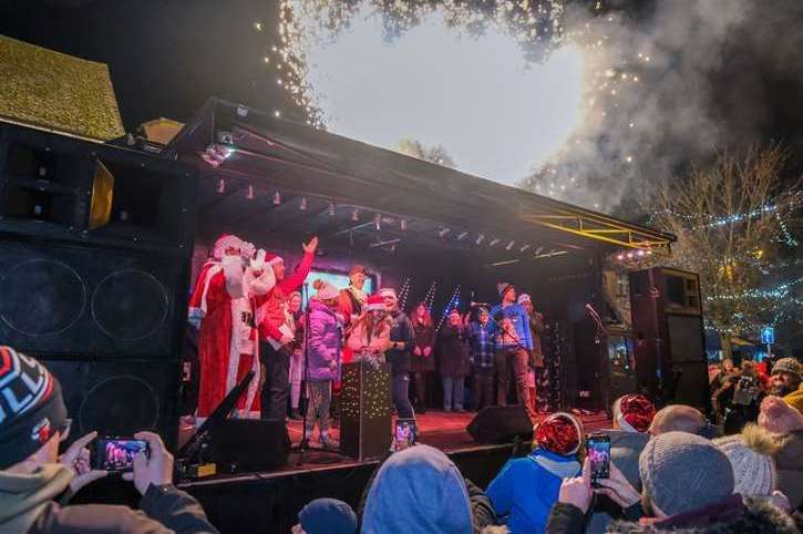 The town's Christmas Lights Switch-On last year
