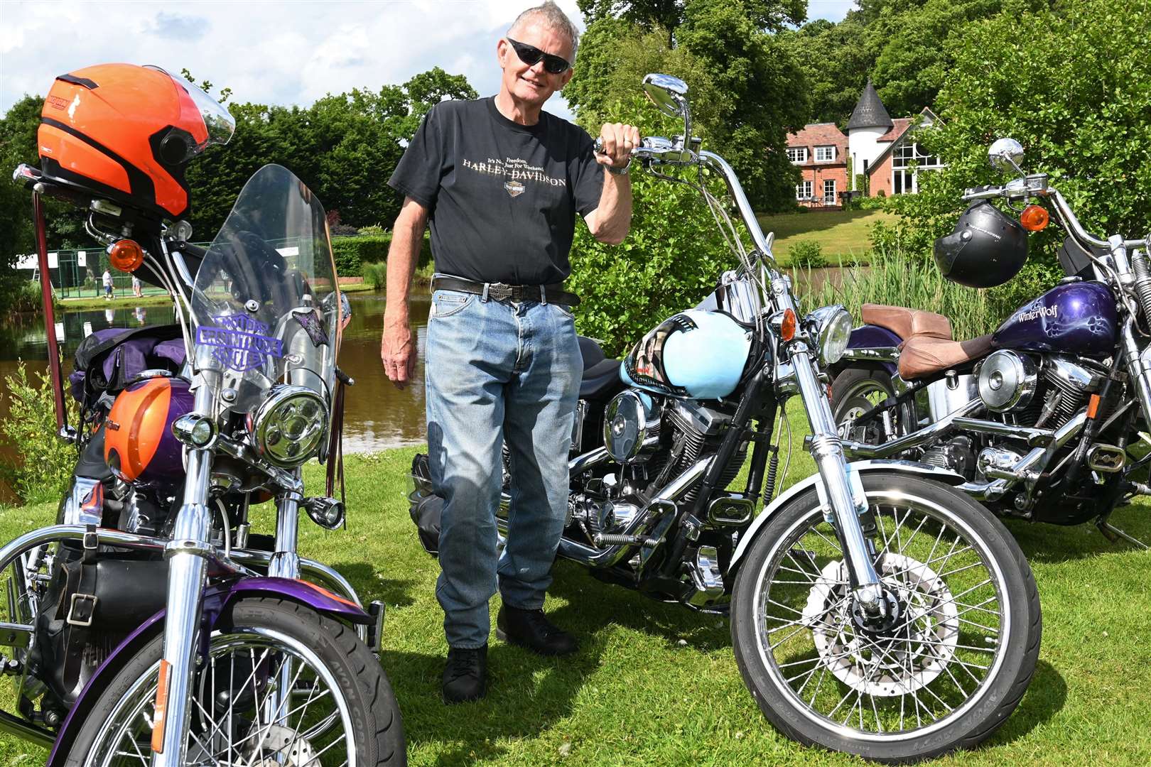 Jon Harris with his Harley Dyna Wide Glide. (57274732)