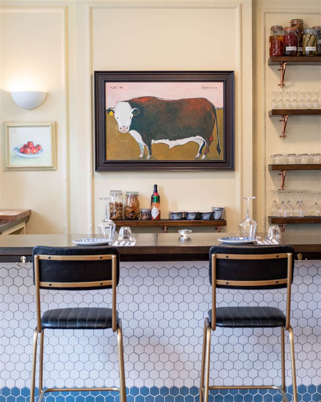 The décor is stylish