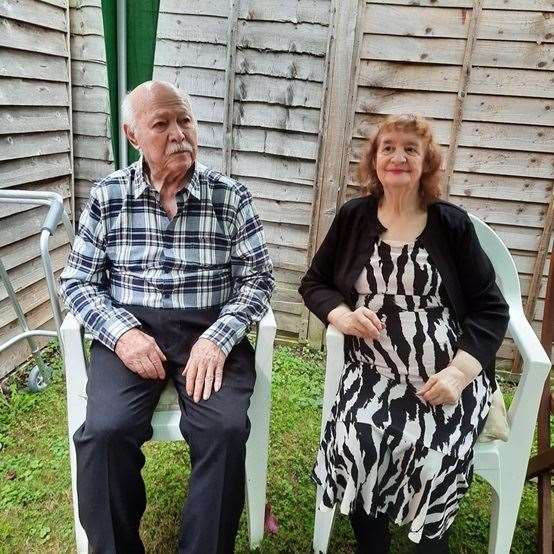 Mr Fowle with his wife, Valerie