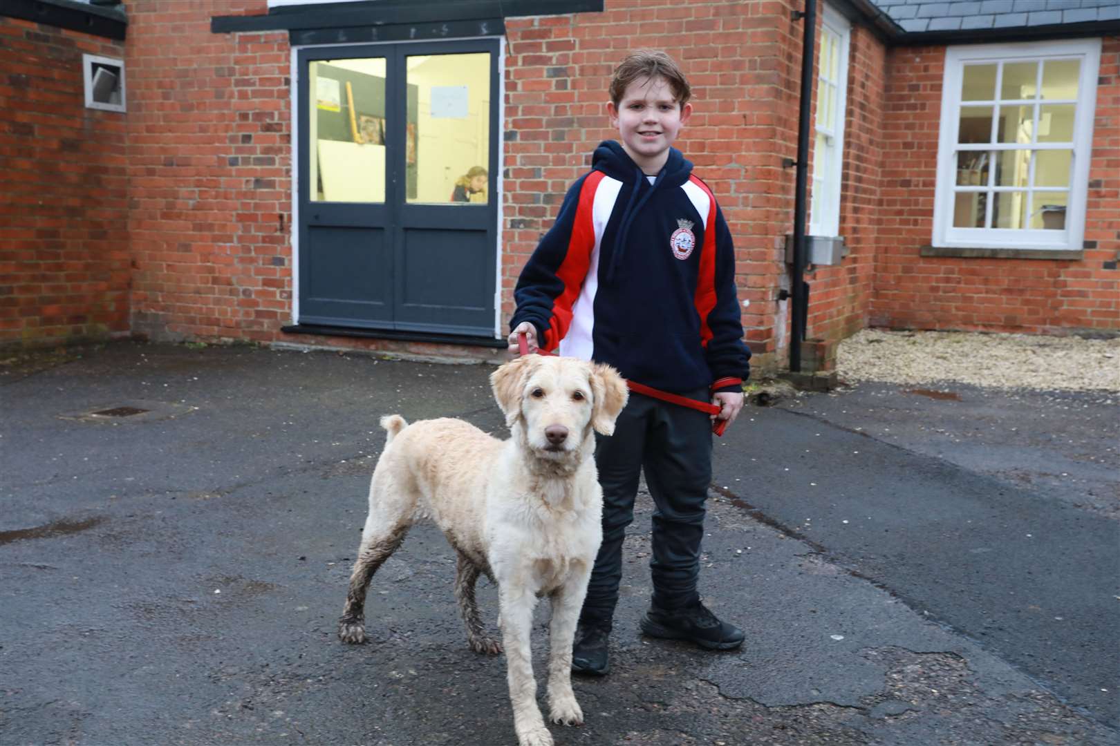 Walking the dog on Wellbeing Day