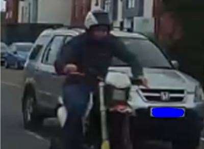 Photo of the motorcyclist released by the police