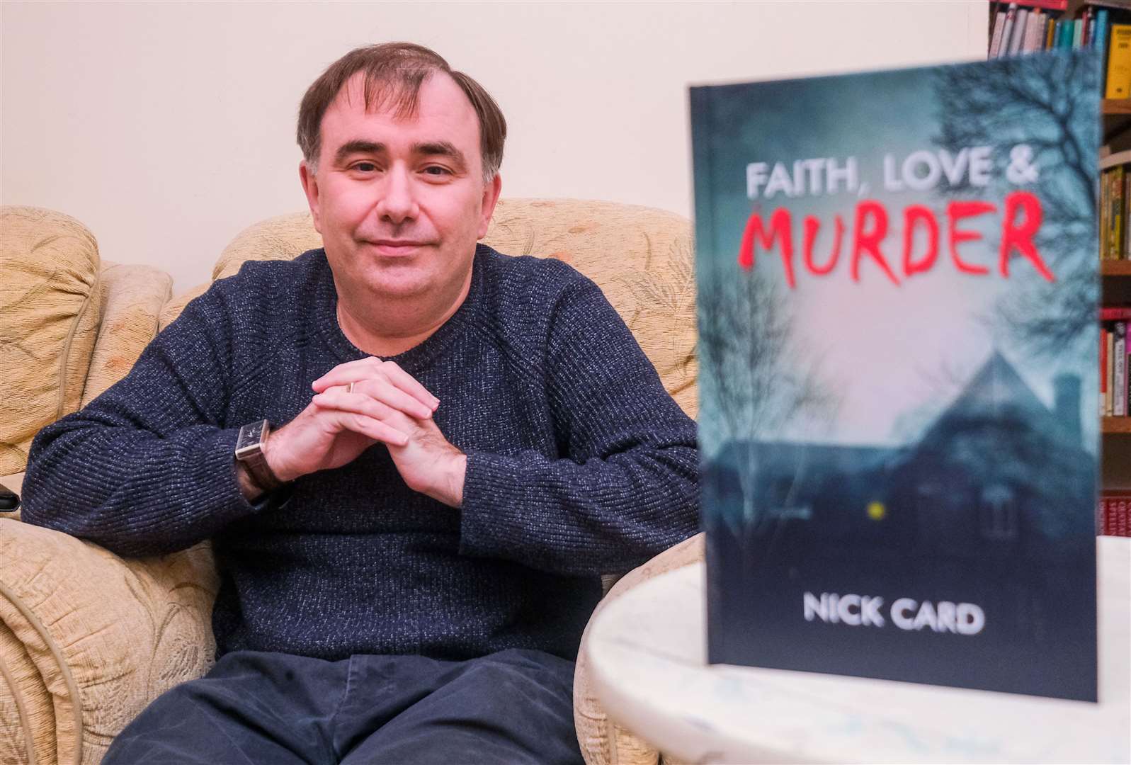 Nick Card with his new book