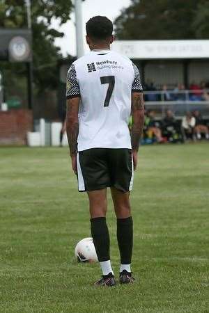 Fernandes stands over a free-kick at Bulpit Lane