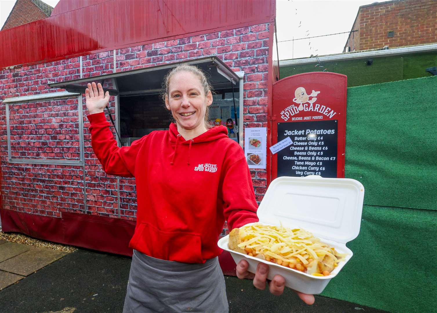 Colette Myers is running the new food trailer with her husband at the back of Sweet Imagination