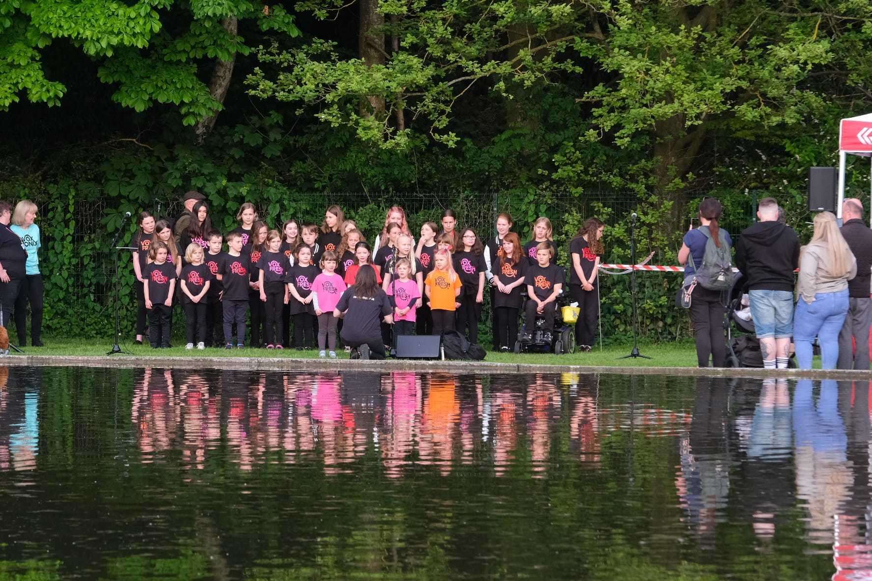 Performances are underway in Newbury's Victoria Park