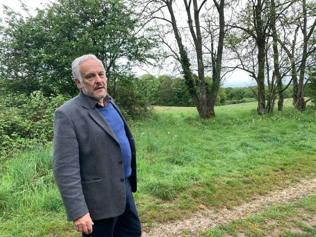 Dr David Cooper of Say No to Sandleford at the site