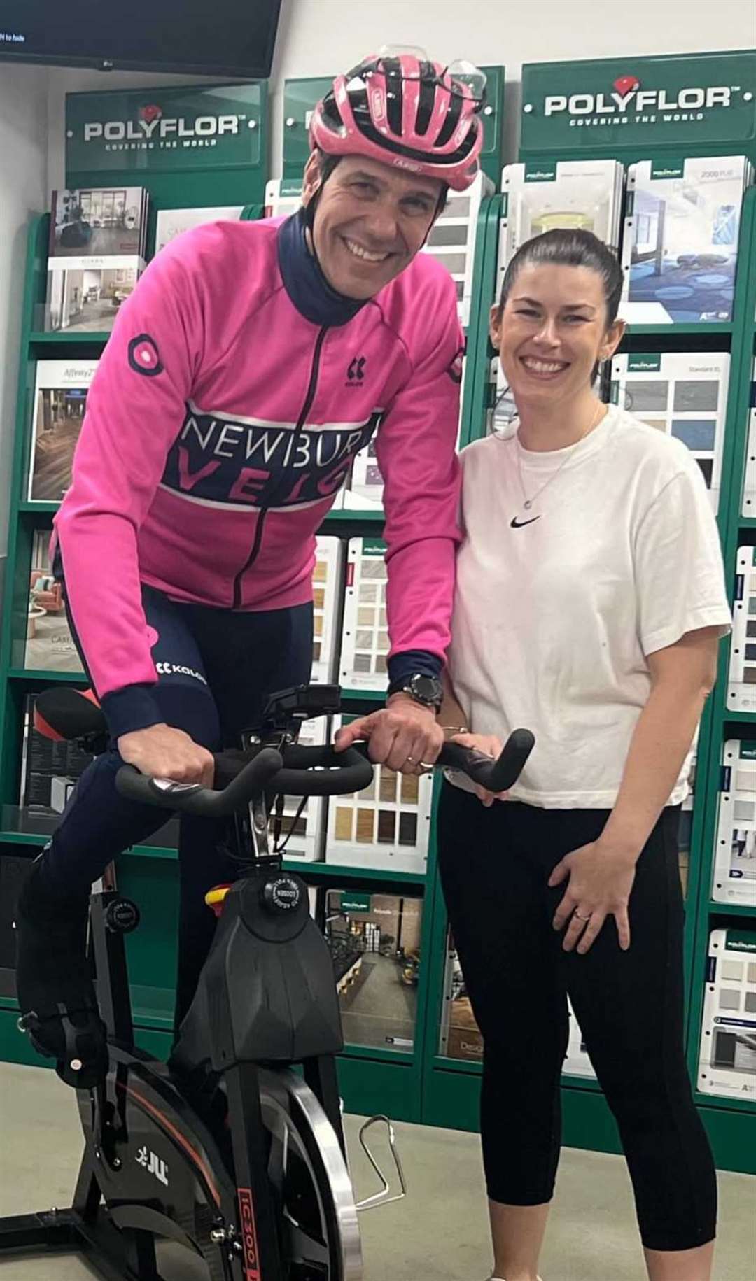 Thatcham Florco raising money for Newbury Velo