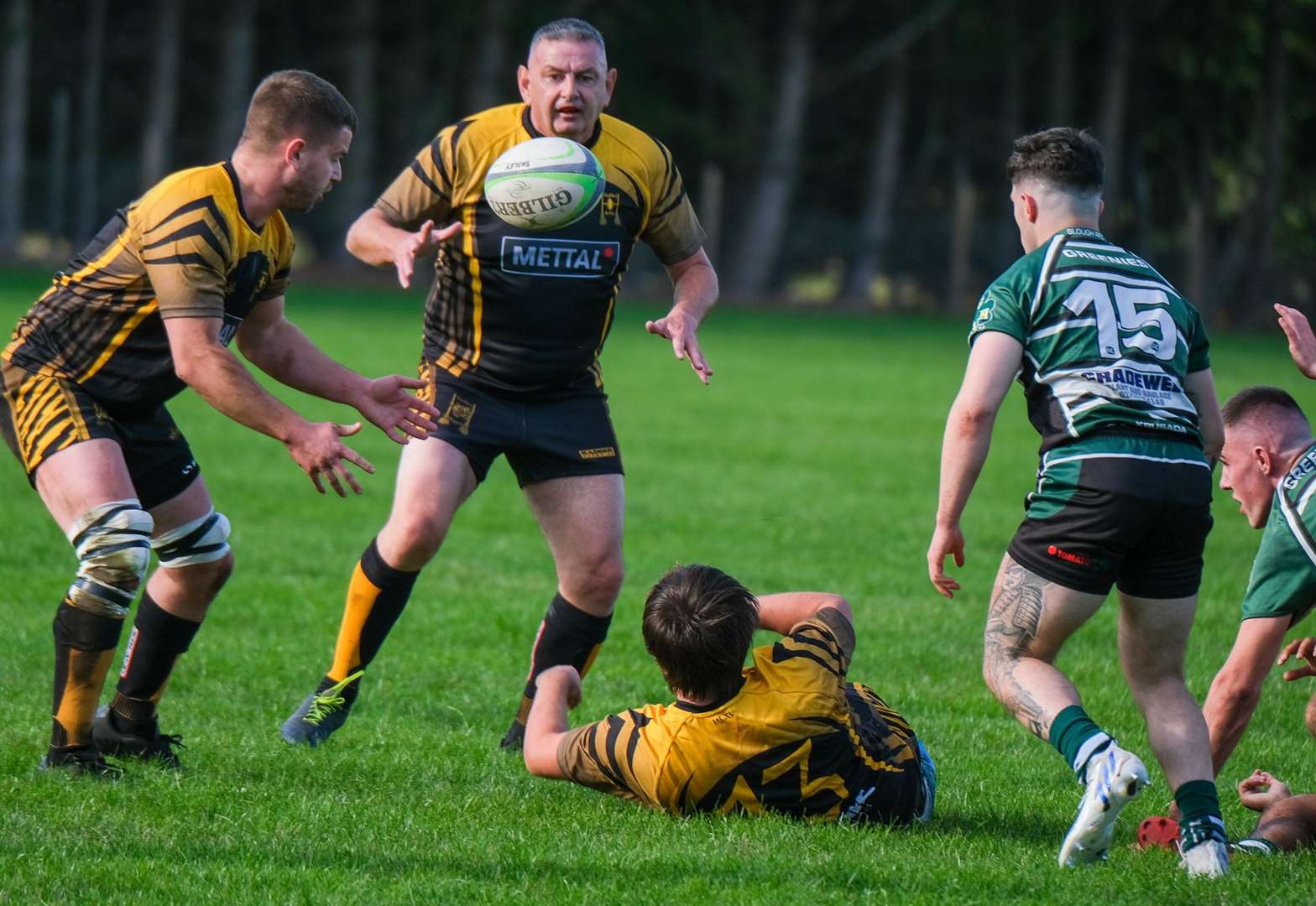 Veteran Craig Raymond prepares to collect an offload