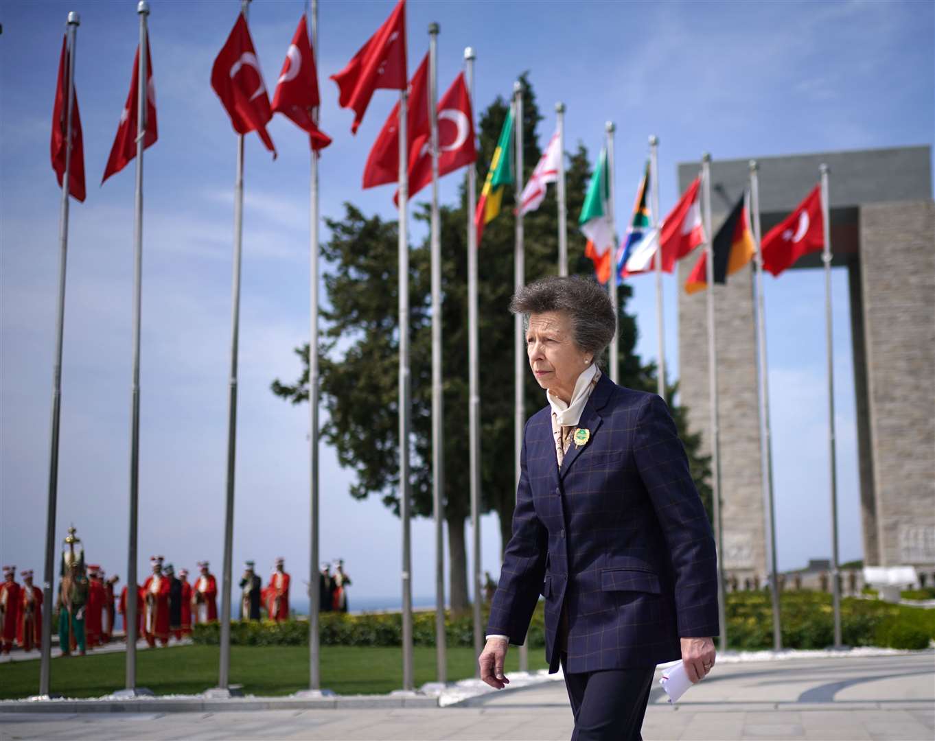 The Princess Royal attended an event at the Gallipoli Peninsula Historical National Park on Thursday (Yui Mok/PA)