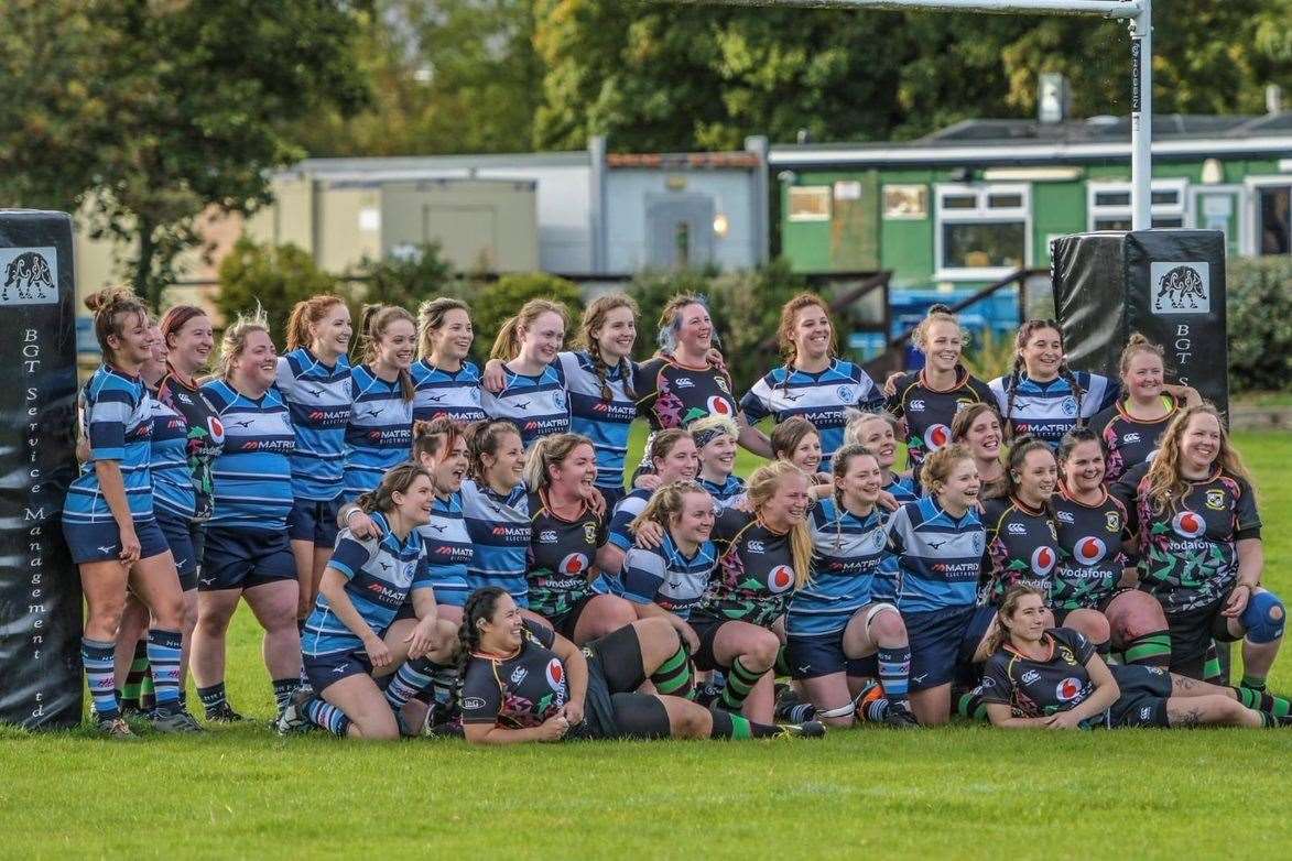 The match was contested in good spirits. Pic: Alan Swan Photography
