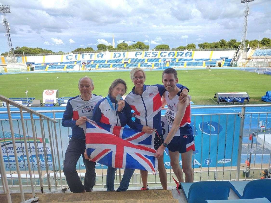 Some of the Newbury AC team in Pescara