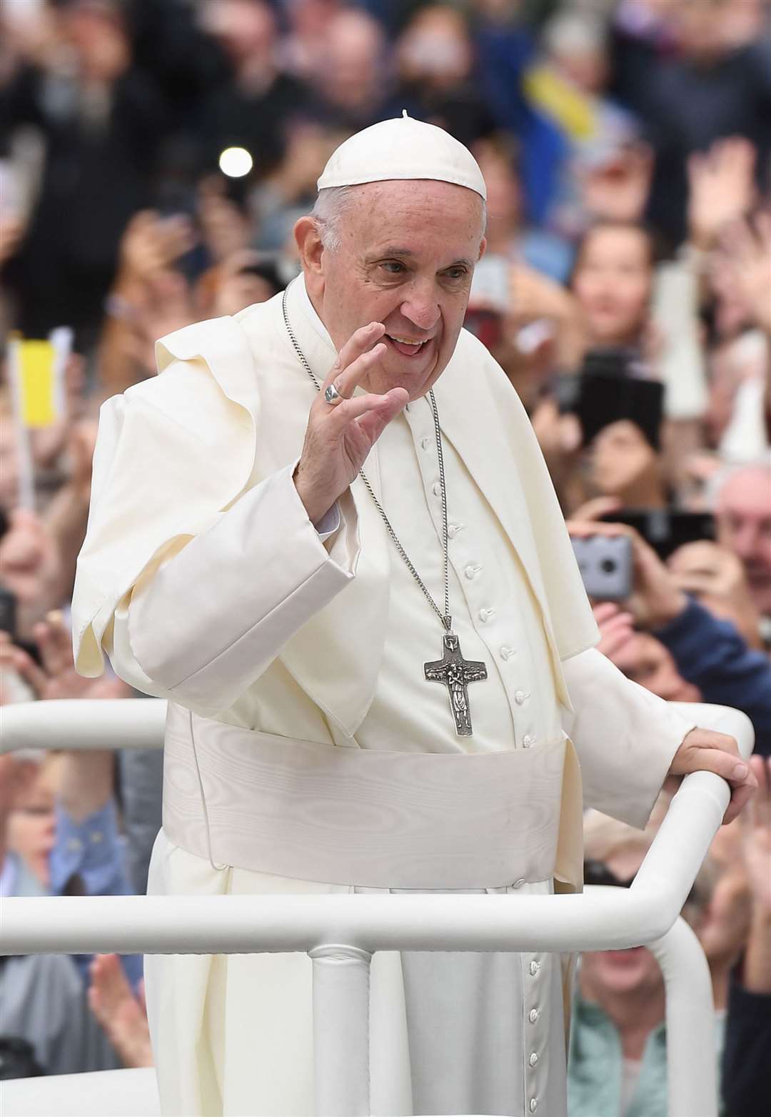 Pope Francis was ordained as a Jesuit priest in 1969 (Joe Giddens/PA)