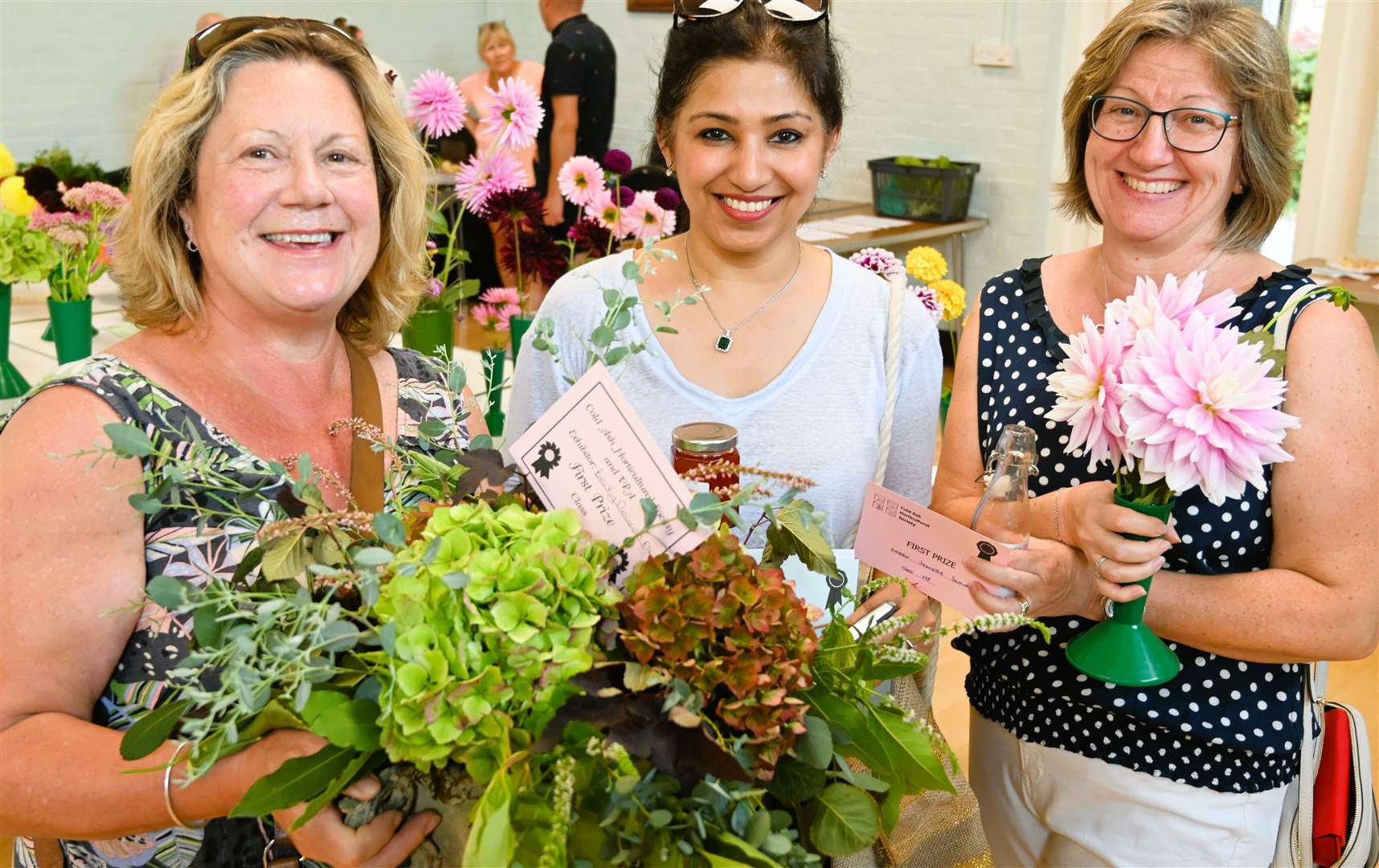 Becky Deacon, Anu Bailey and Jeanette Samuels