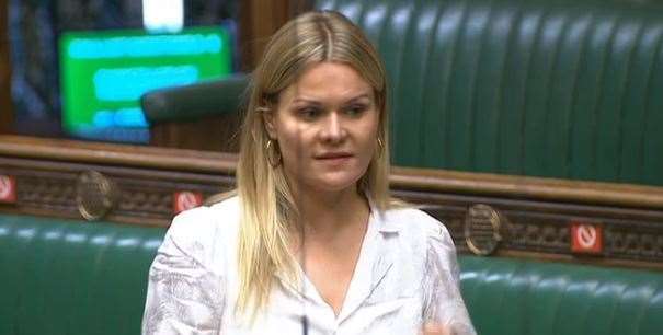Laura Farris MP quizzes Rishi Sunak (credit: parliamentlive.tv). (48545699)