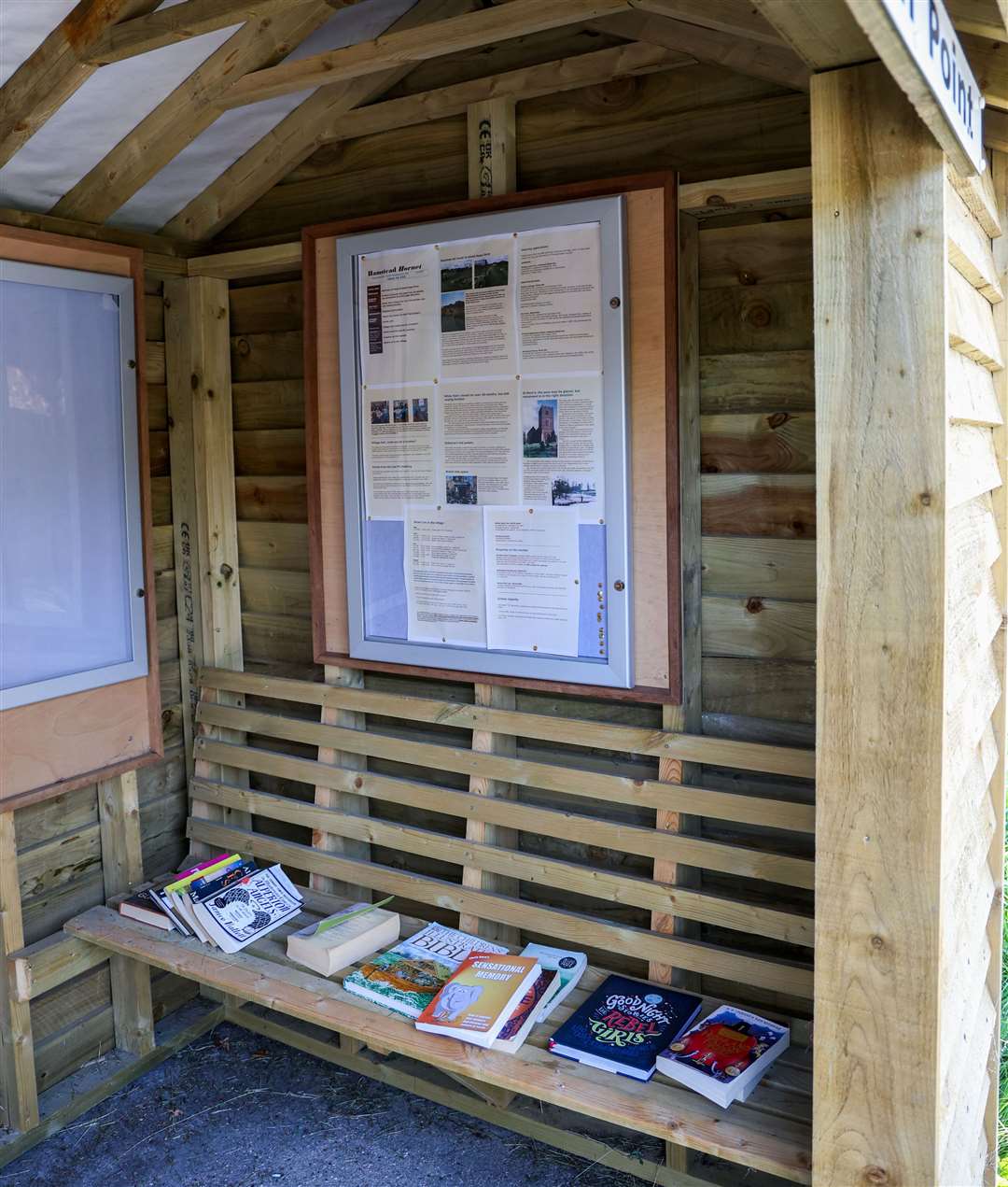 Village information point in Hamstead Marshall