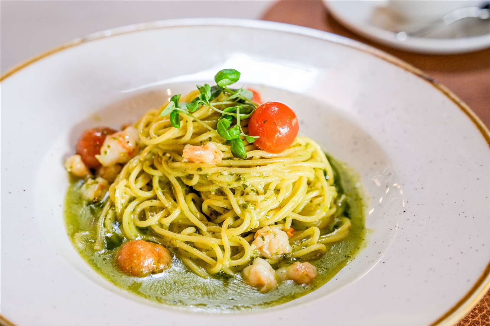 Spaghetti Al Gambero (£26) at The Boxford