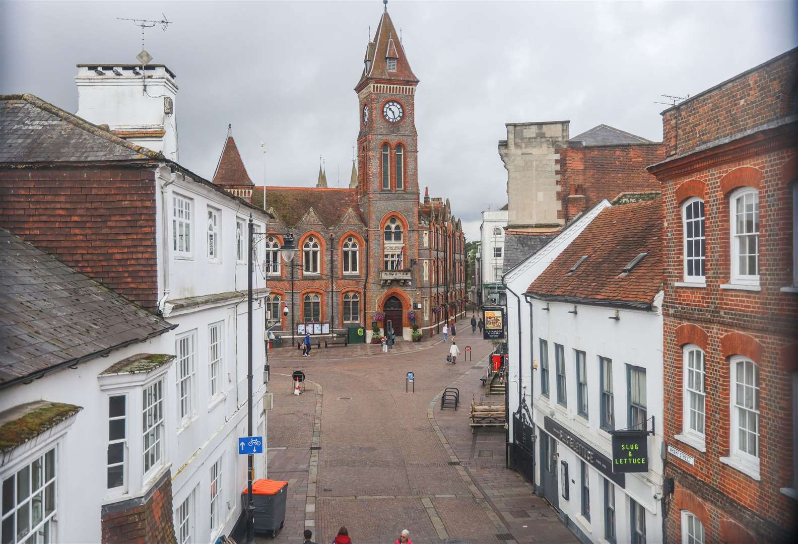 The view of Newbury from the museum's atticAnne Reddan from the Kennet Valley Guild of Weavers, Spinners and Dyers