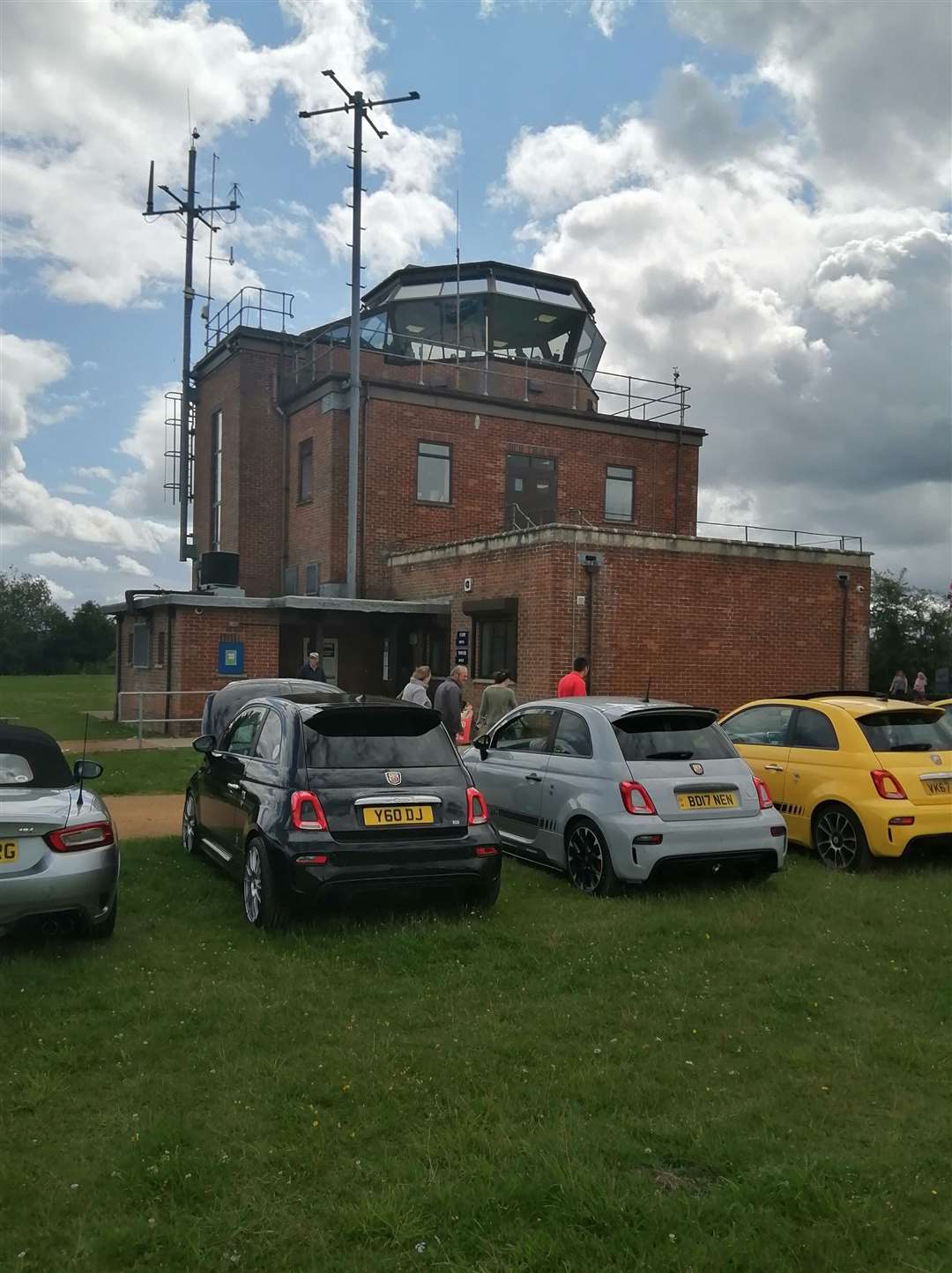 Abarth event at Greenham Control Tower Pic: Mike Hall
