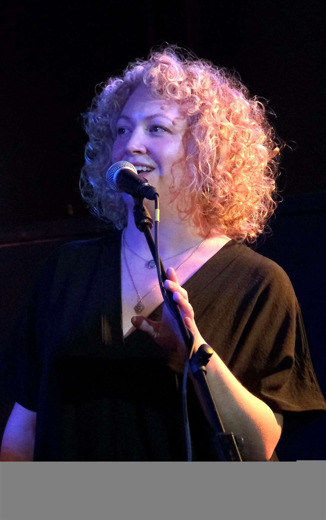 Maia Hendrickx guesting with Track Dogs, picture Richard Markham