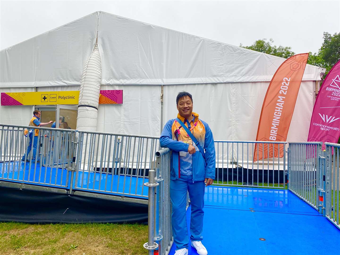 Dr Alfie Chan is already up in Birmingham to begin volunteering as a dentist at the Commonwealth Games