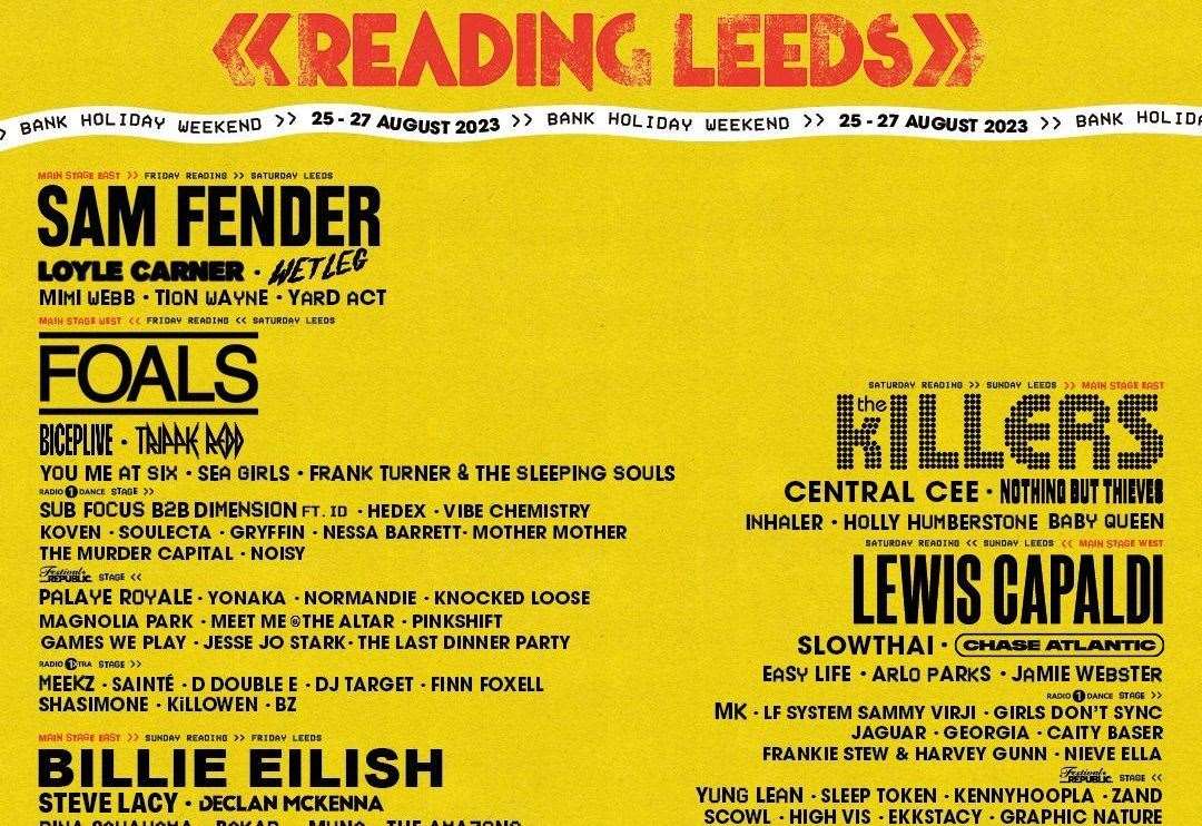 Just announced Reading & Leeds Festivals add 80+ more acts to lineup