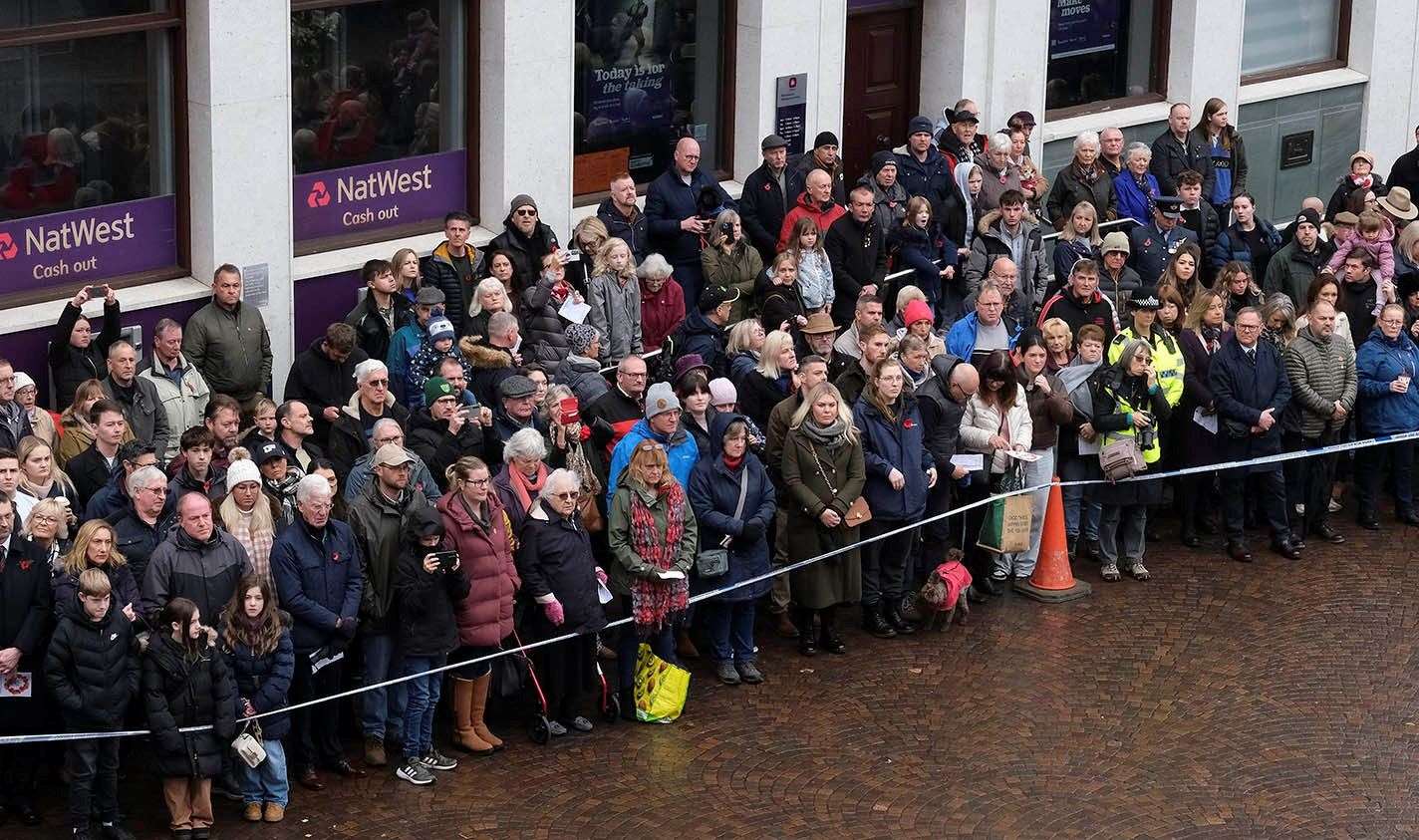 Crowds fill Market Place for Remembrance