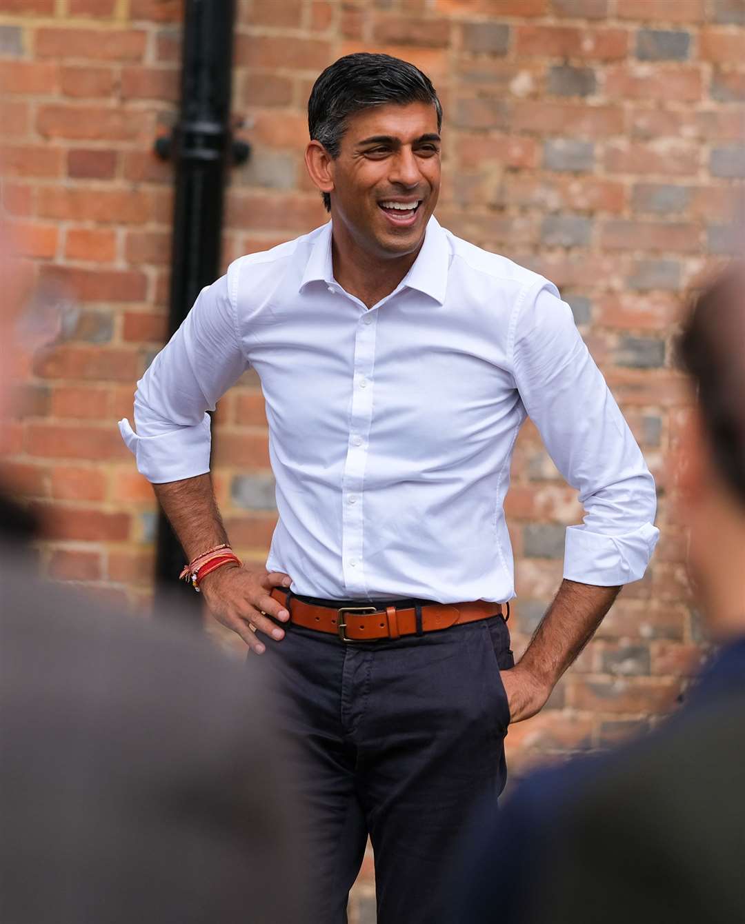 Rishi Sunak in Winterbourne this morning