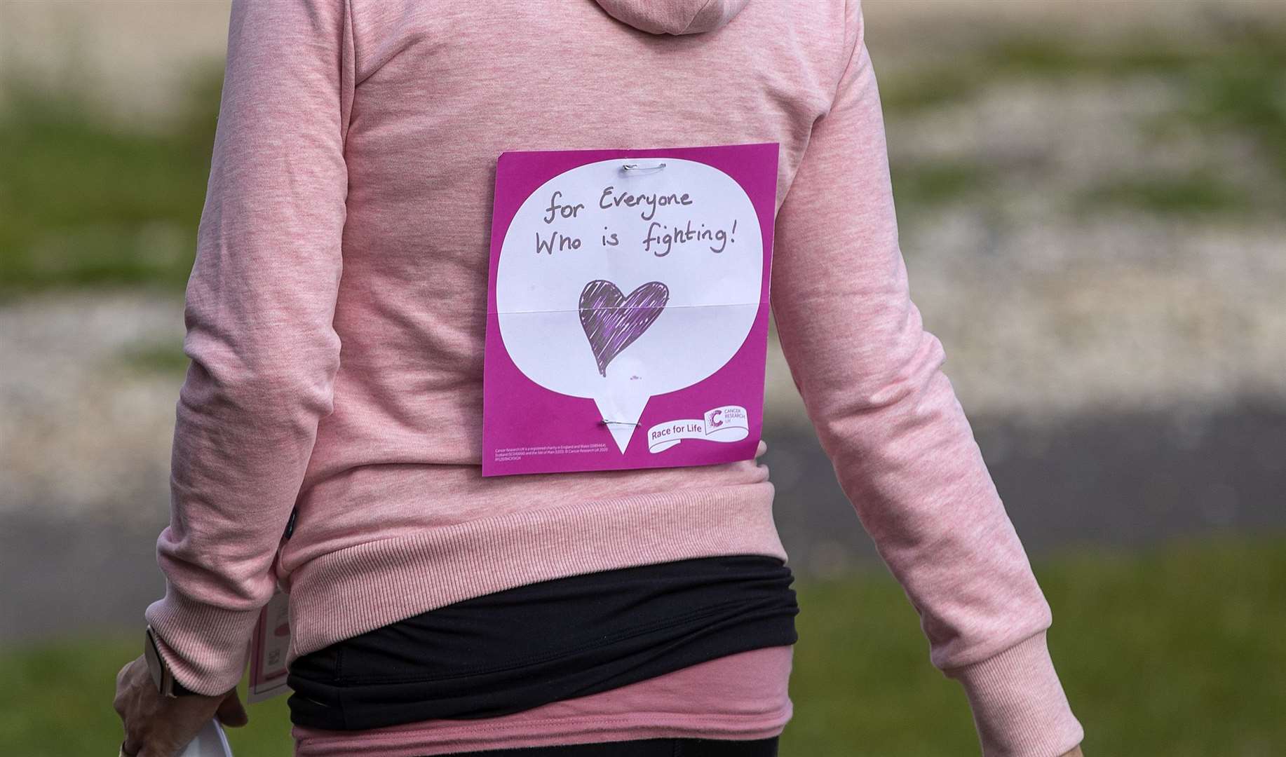 Racers didn't forget the important and pressing cause that drove the event.