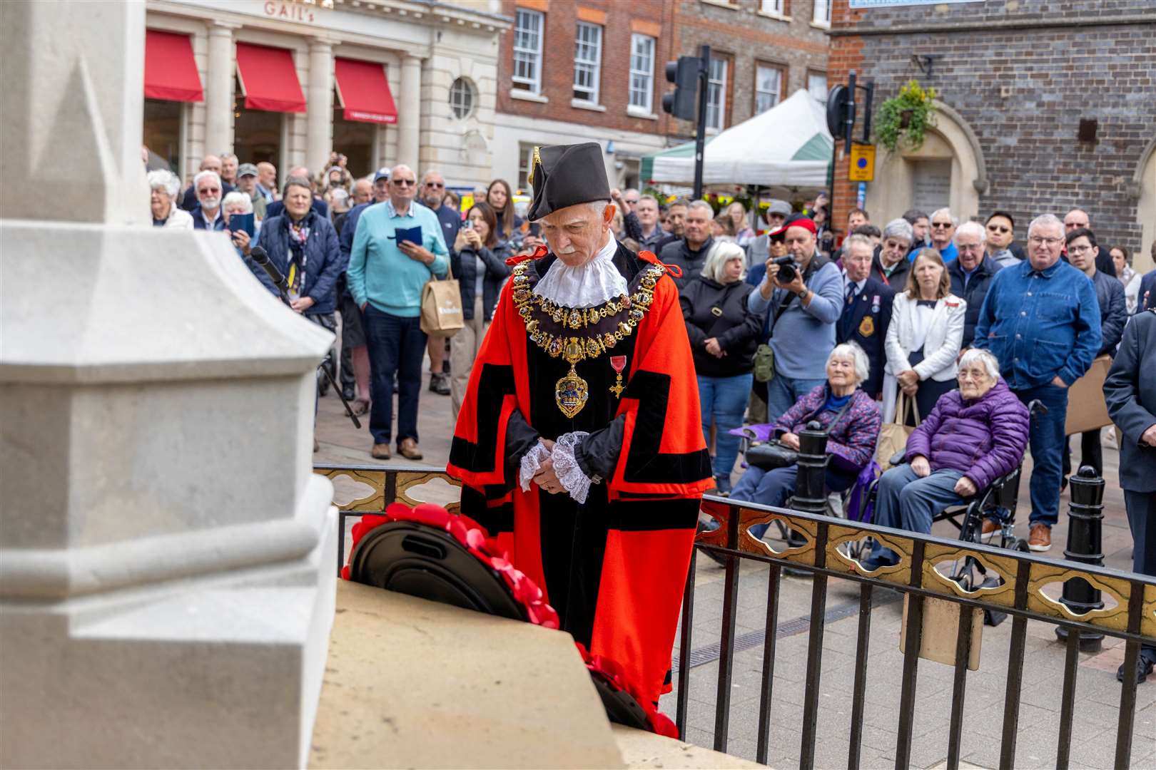 VE80 day in Newbury - Andy Moore Mayor of Newbury