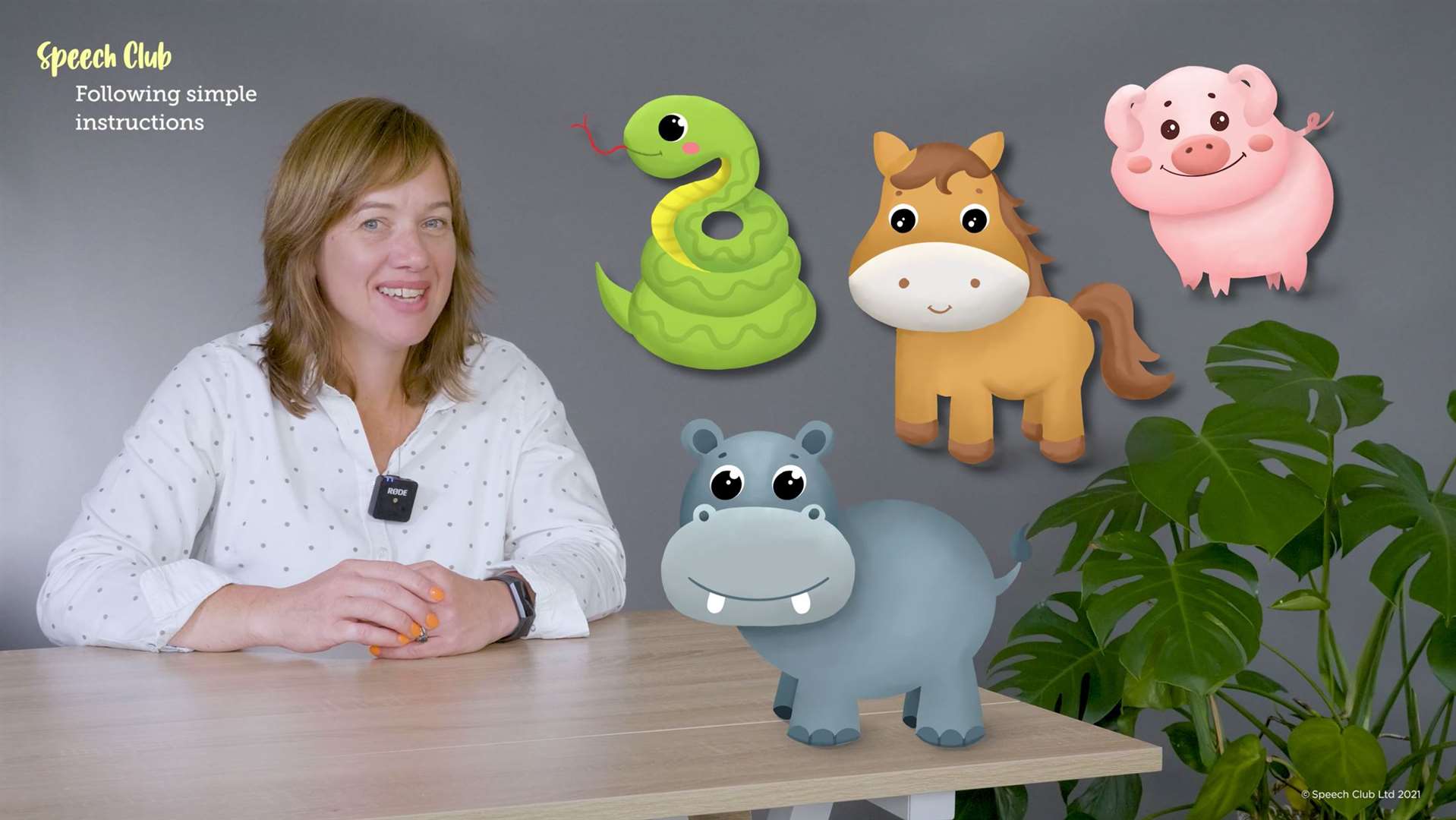 Claire Heslop in one of the online lessons