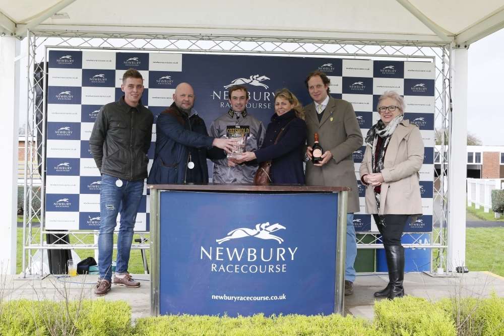 Ben Pauling (one from right) has high hopes for his runners at Newbury on Wednesday