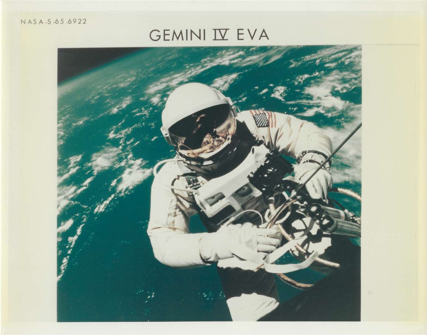 Iconic image of Ed White captured in first photograph taken by a human being in space (James McDivitt). Estimate £1,000-£2,000 (lot 57)