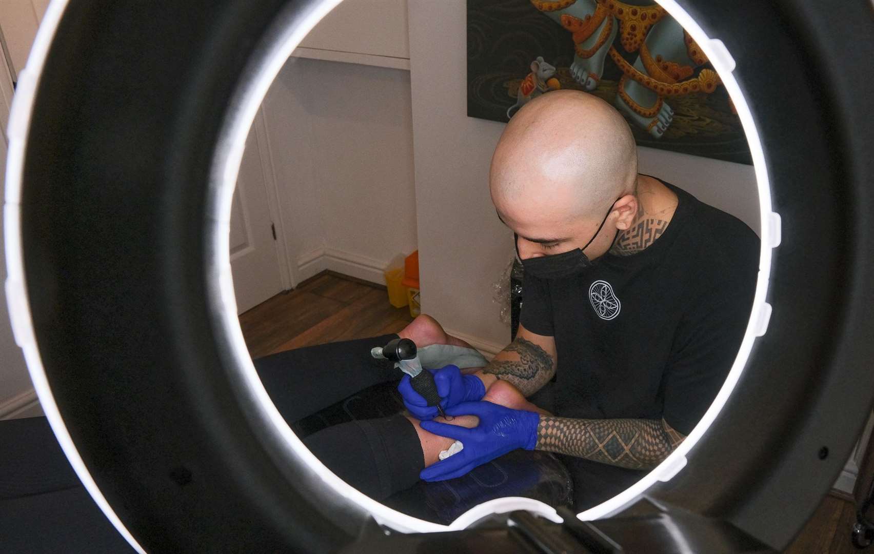 Many NHS workers took to Full Power Studios earlier this month for a tattoo to mark their work during the pandemic.