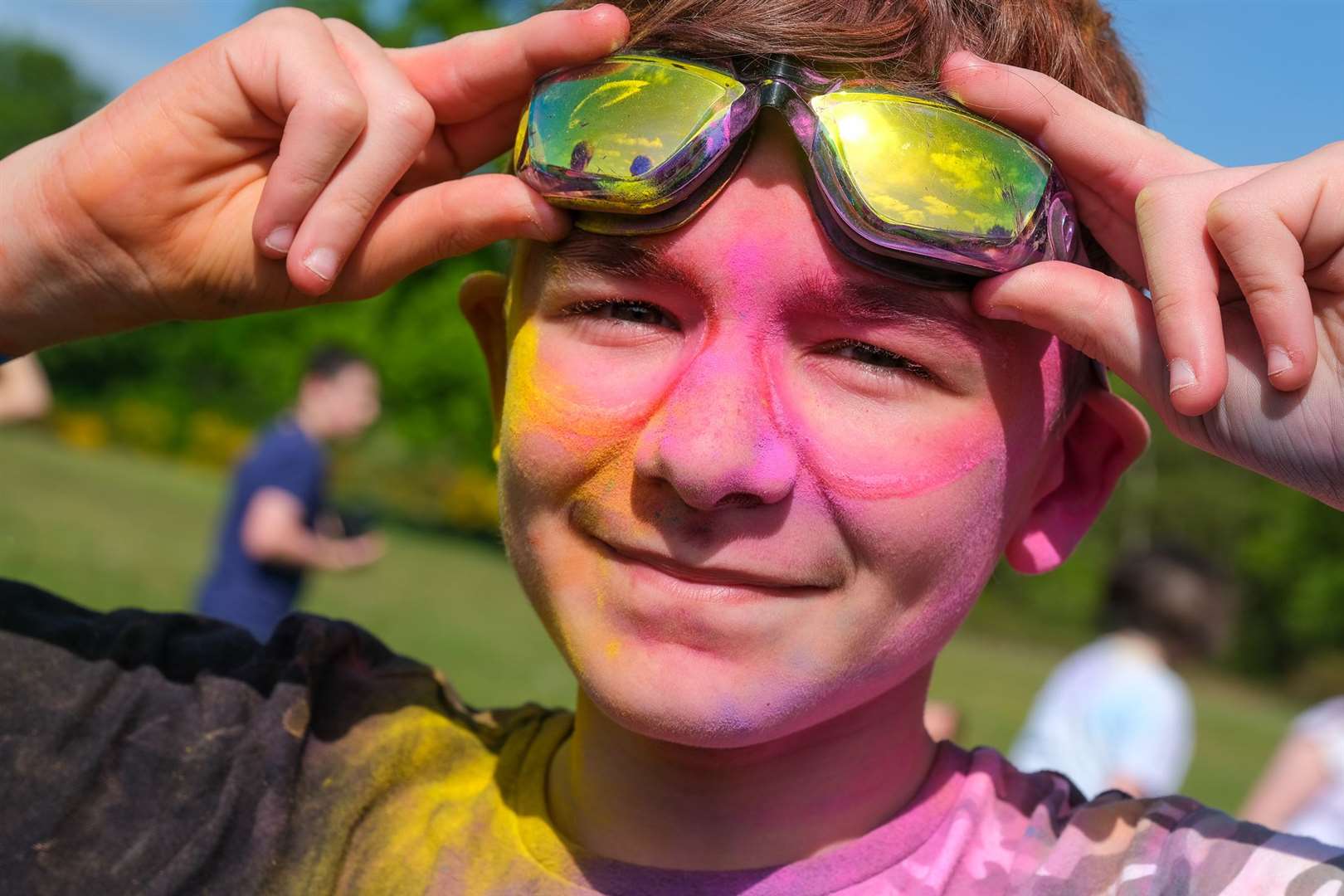 The Hurst School pupils take on colour run (56690472)