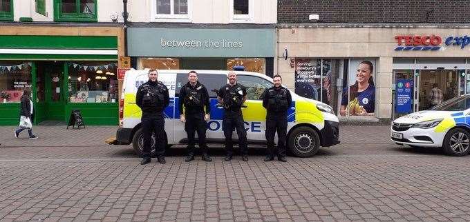 Newbury NHPT in town centre
