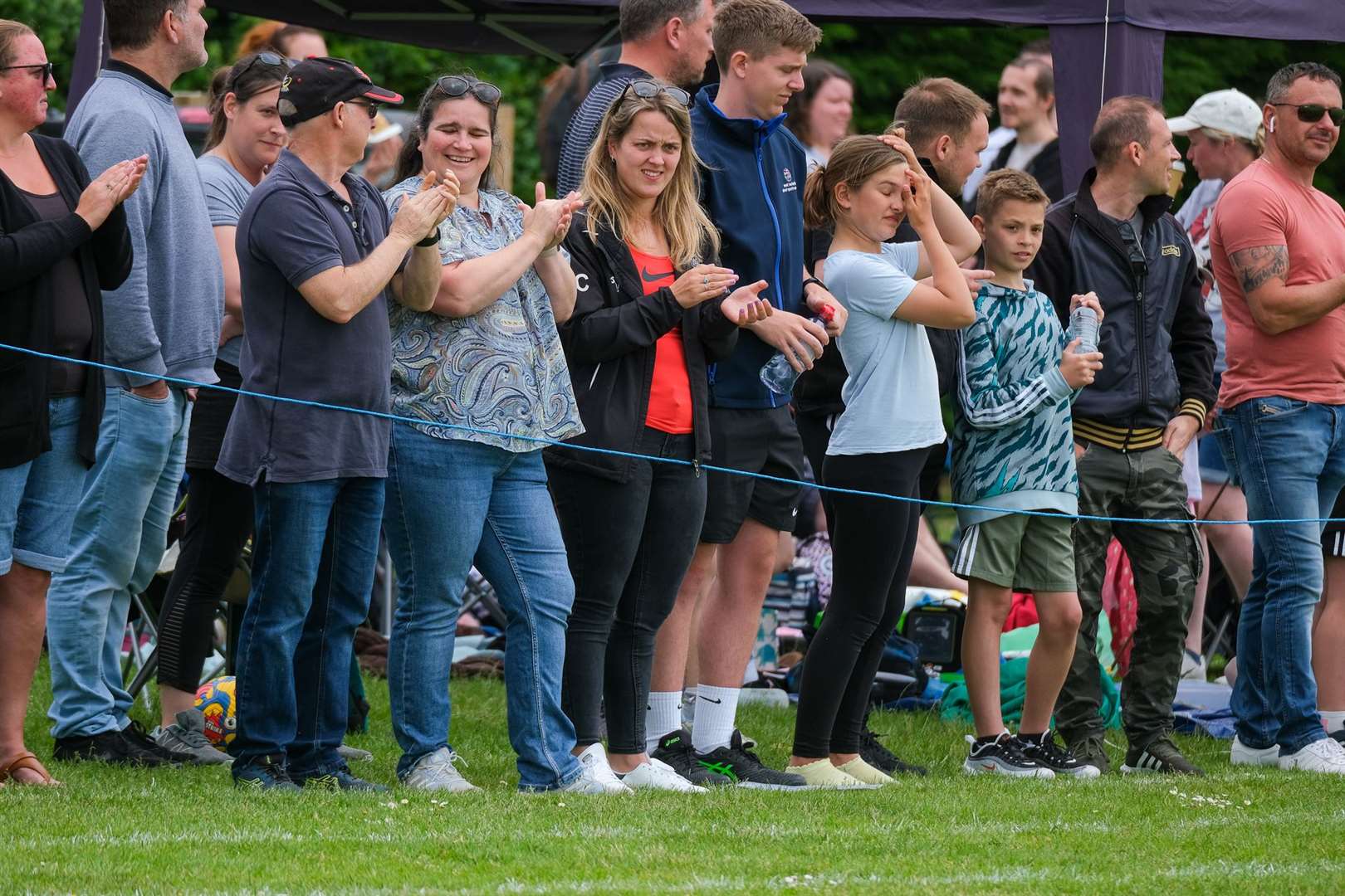 There were hundreds of parents cheering on their children