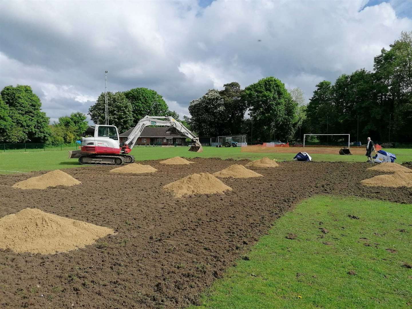 Kintbury Rangers carried out work on their ground