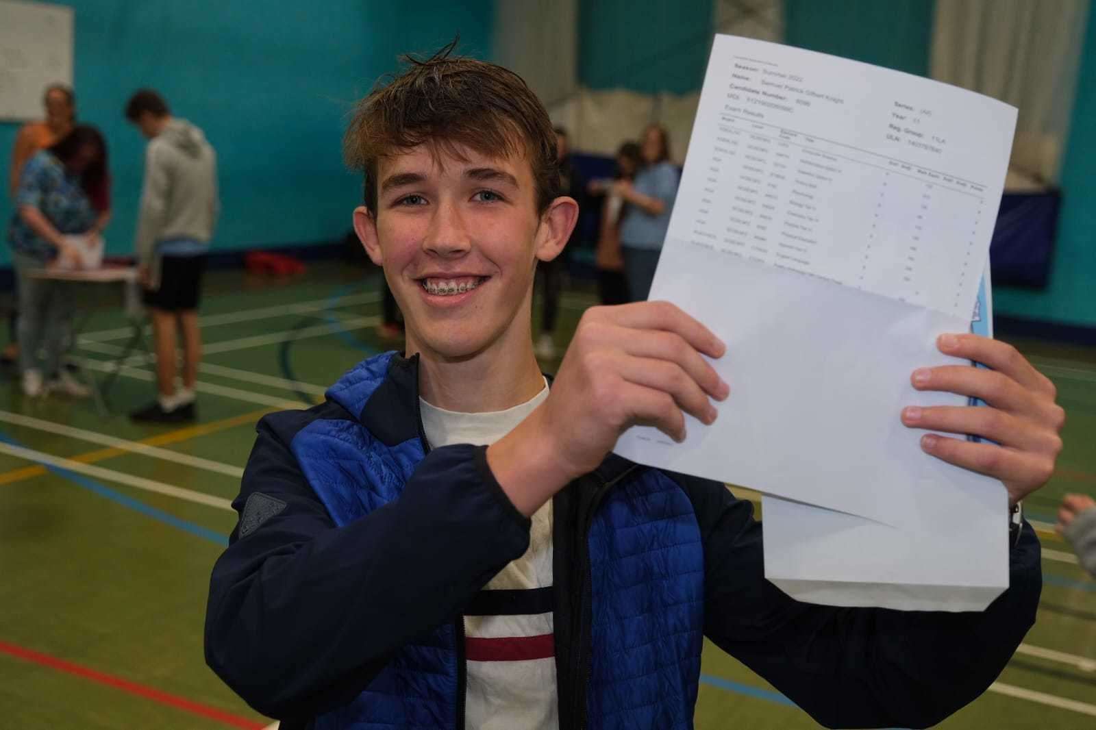 Park House School pupils received their results this morning (58880588)