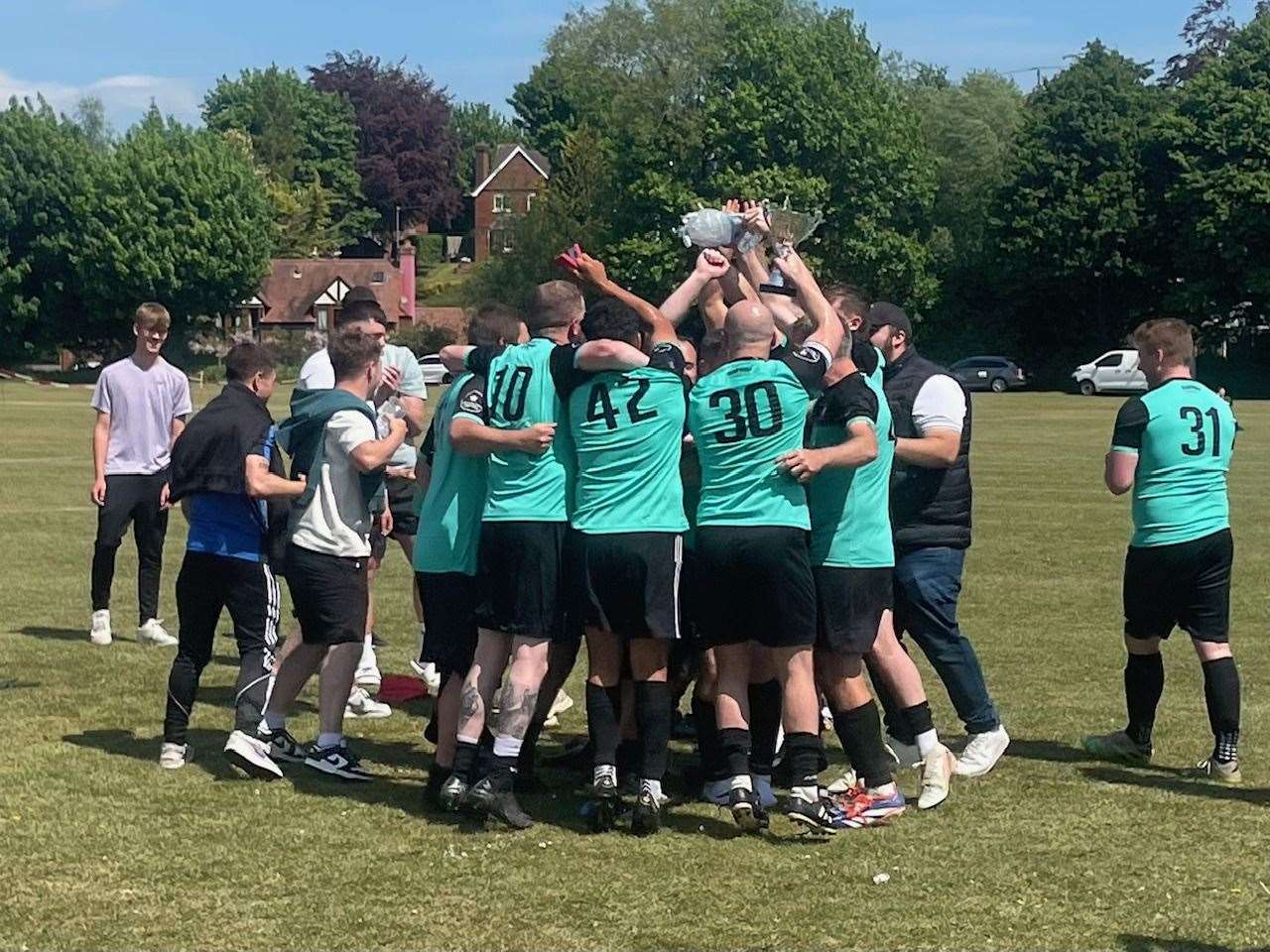 Diamond FC won the Newbury Sunday League Knockout Cup