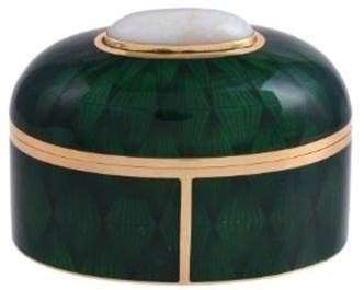 An 18 carat gold, enamel and opal oval box. Estimate £5,000-£8,000 (Lot 111)