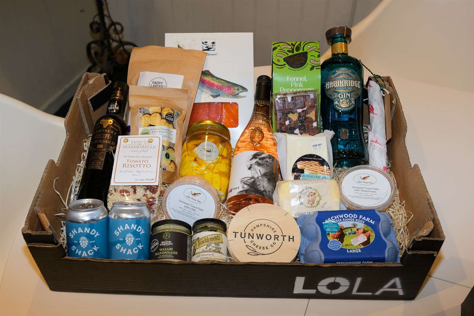A delivery from My Local Larder which contains a huge variety of delicious local produce