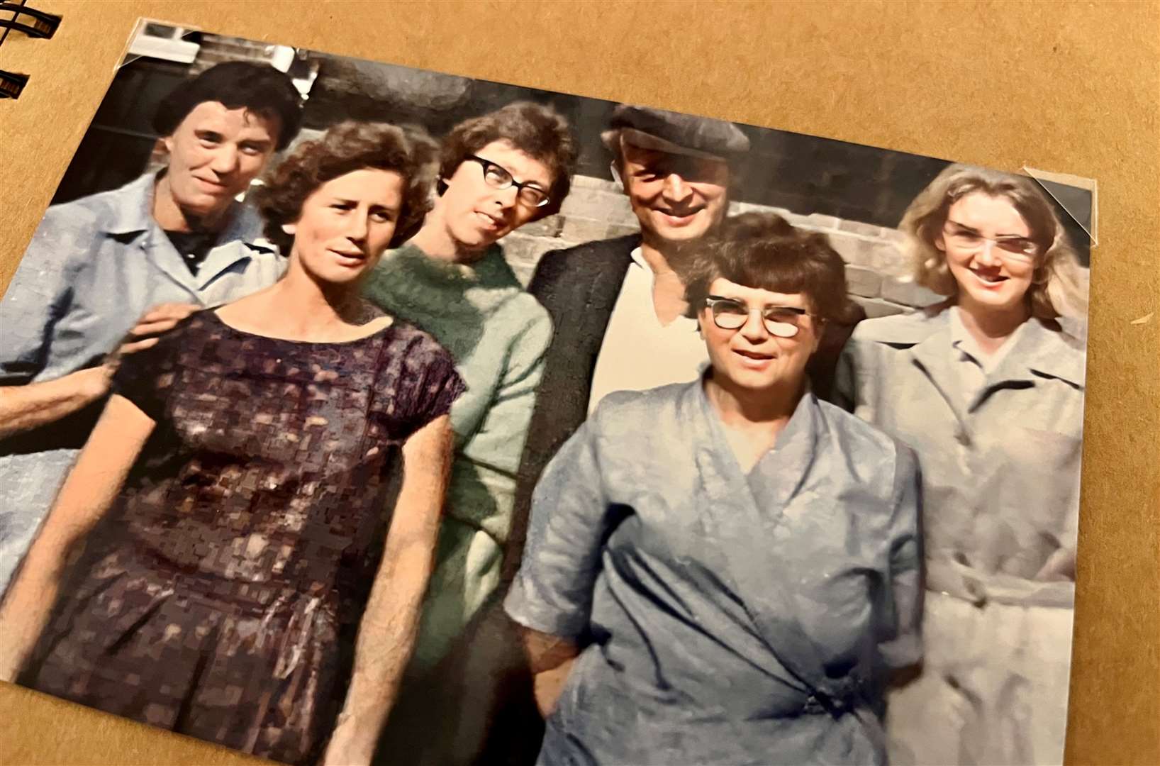 Abbey Wells staff: Mrs Powell (cleaner), Barbara and Ruth, Mr Austin (gardener), Mrs Austin (cleaner) and Lucy Barber (cook)