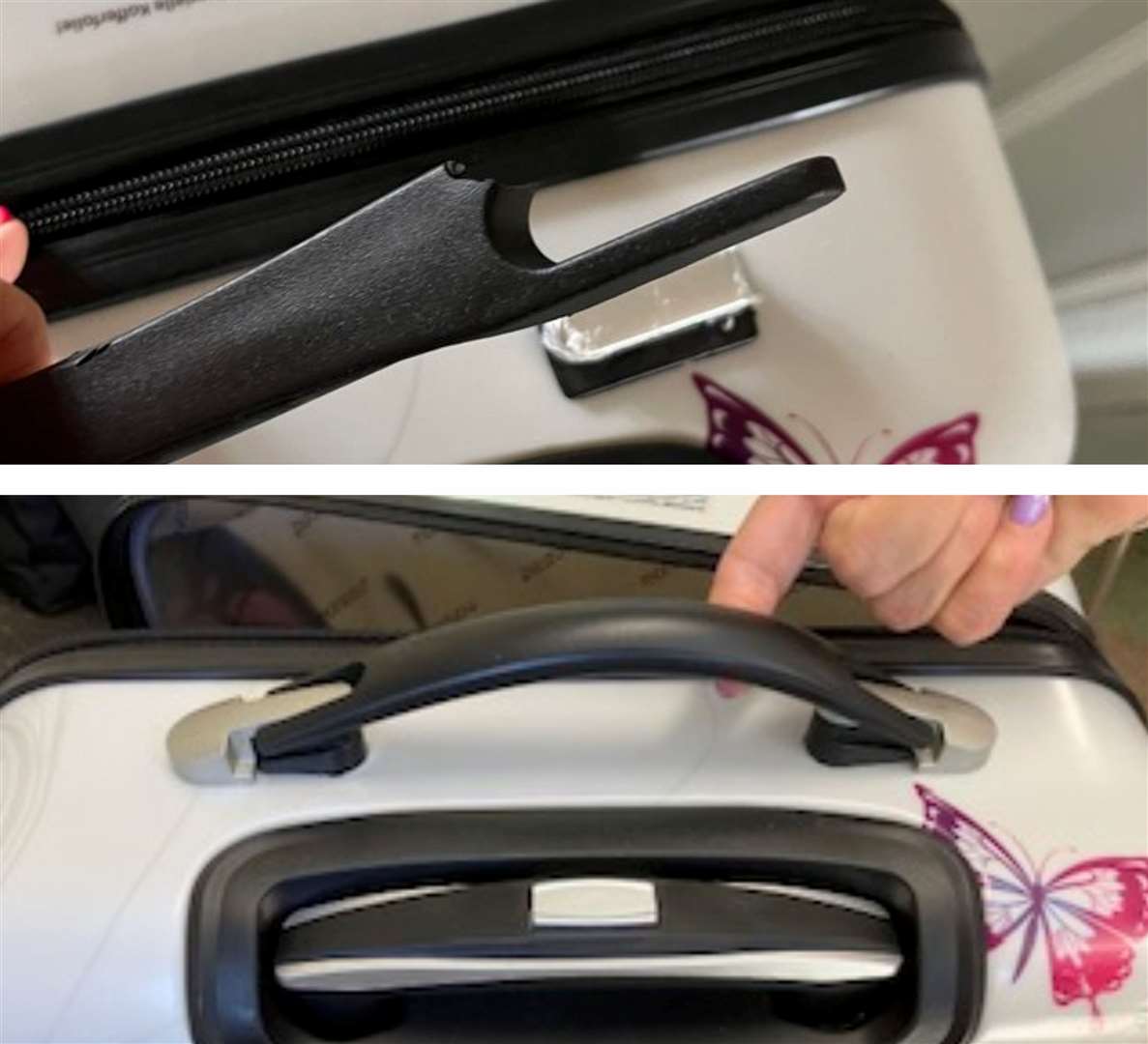 Repairs being made to suitcases