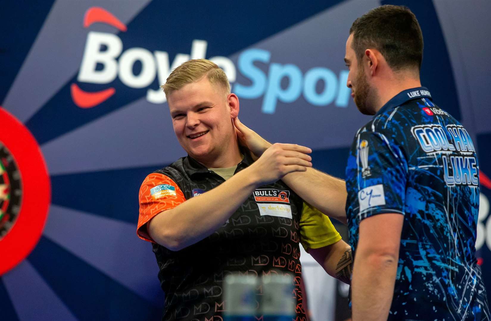 Luke Humphries in the World Grand Prix darts final - Photo: Simon O'Connor/PDC