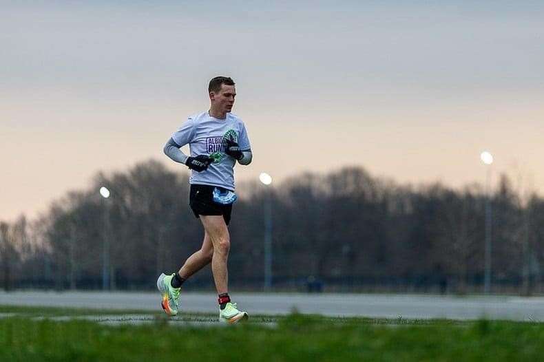 Danny Hawkins in training